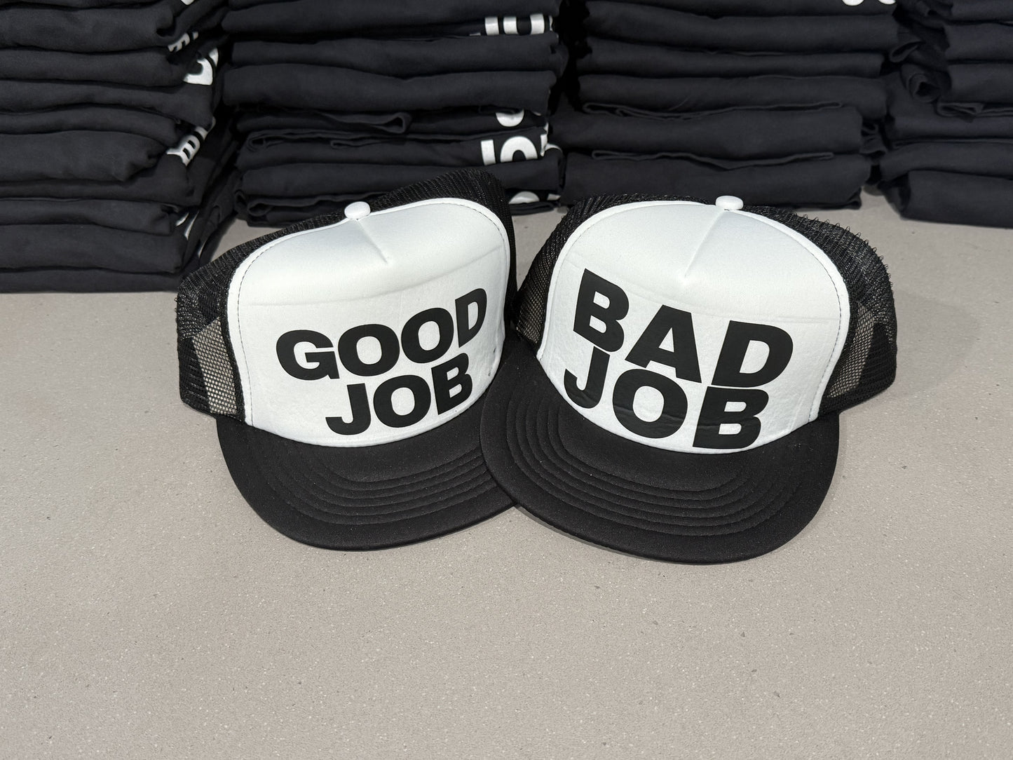 Hat GOOD JOB/BAD JOB